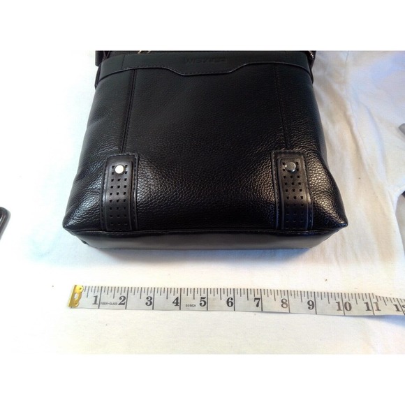 Leather pu Men Crossbody Handbag Messenger Fashion Business Mens Shoulder Bag - Picture 10 of 12